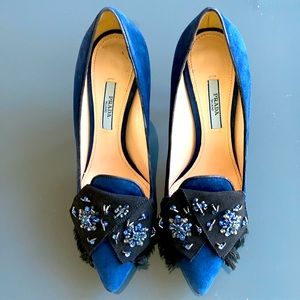 Prada Blue suede shoes